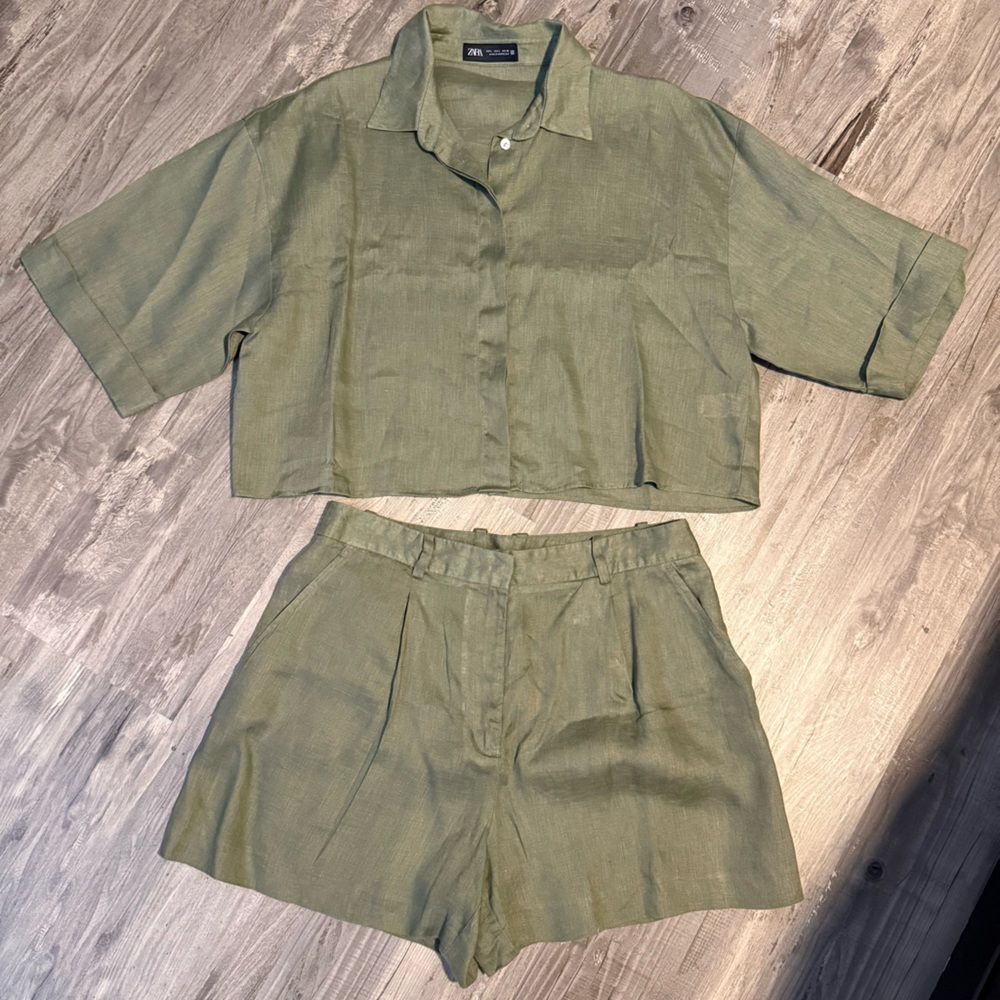 Zara Linen Women's Two-Piece Set